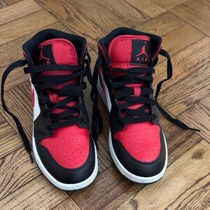 Nike Air Jordan Black and Red Sneakers